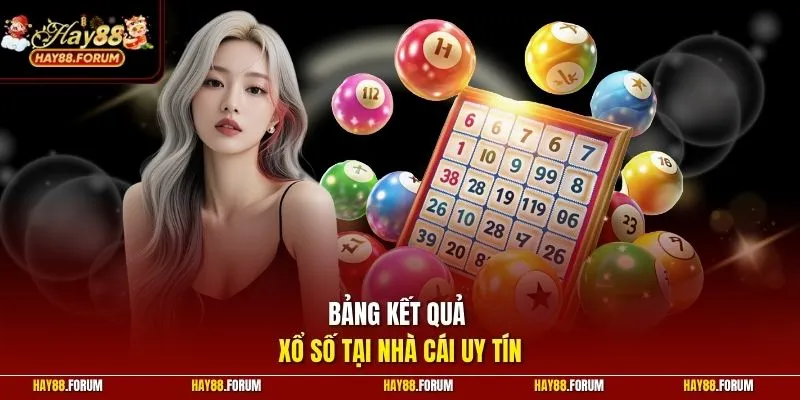Bảng kết quả xổ số tại nhà cái uy tín