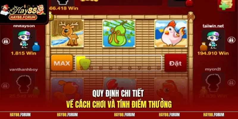 Quy định chi tiết về cách chơi và tính điểm thưởng