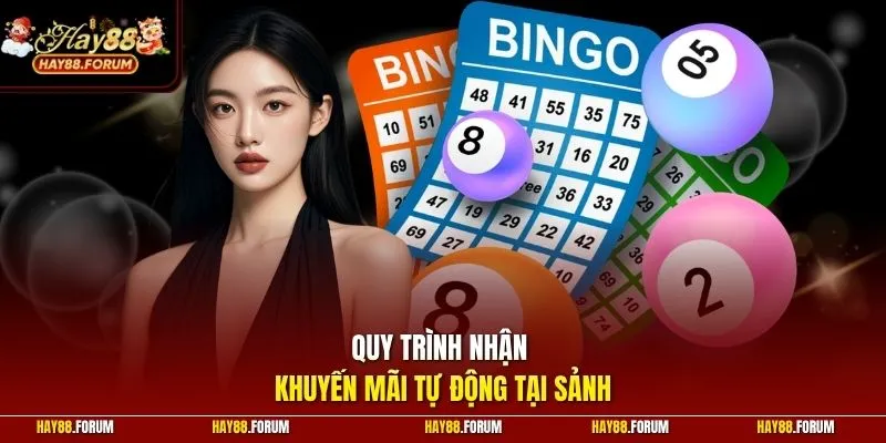 Quy trình nhận khuyến mãi tự động tại sảnh