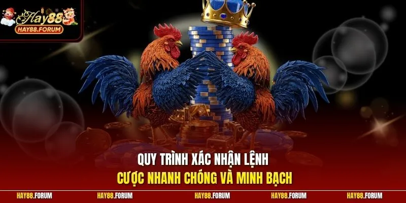 Quy trình xác nhận lệnh cược nhanh chóng và minh bạch